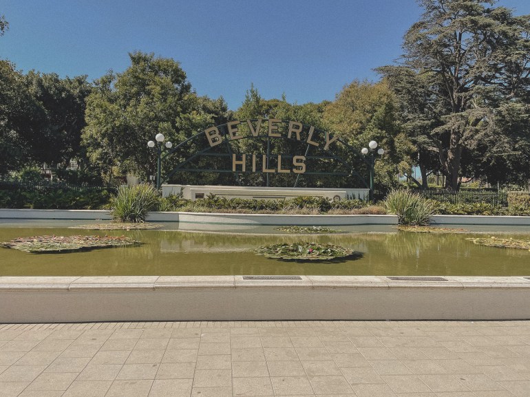 Beverly Hills sign in Beverly Hills, Los Angeles, California